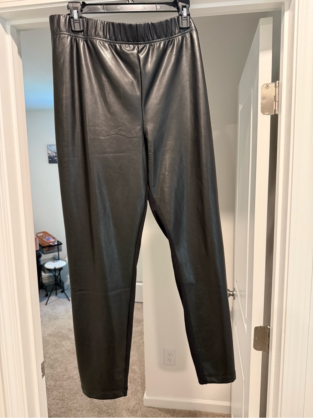Old Navy Black Faux Leather Leggings